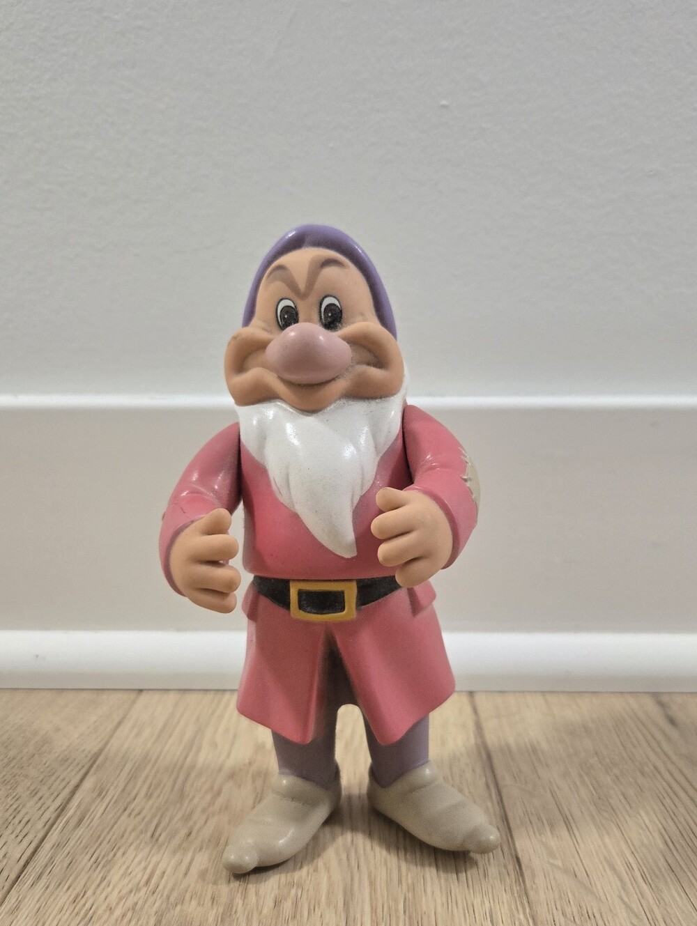 Grumpy Snow White Disney Seven Dwarfs Figurine Vinyl Rubber Plastic Figurine